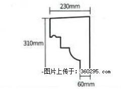 产品分解图型 - 檐口线，型号：SX311-YK-3，规格：230x310mm(3) - 安顺三象EPS建材 anshun.sx311.cc